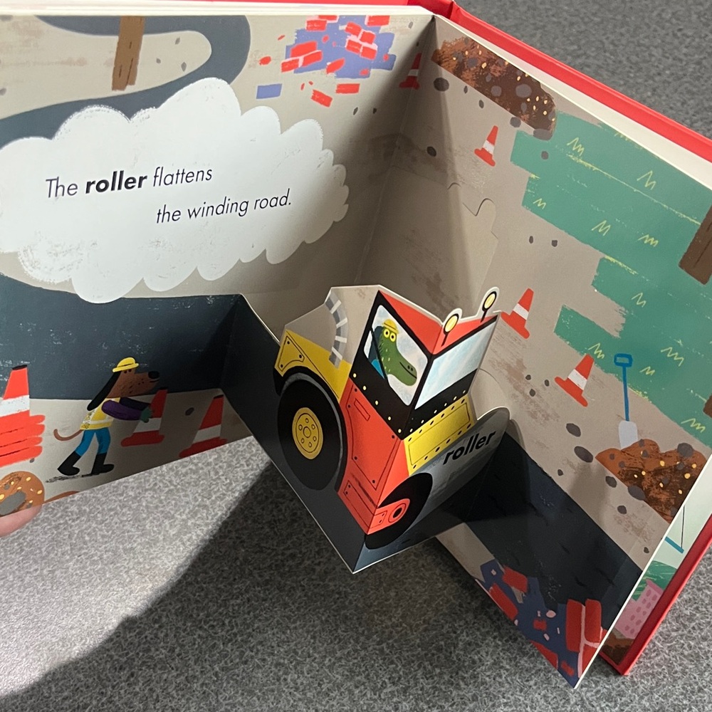 Let's Dig! Pop-Up Vehicles Book - Red - Picture 9 of 10